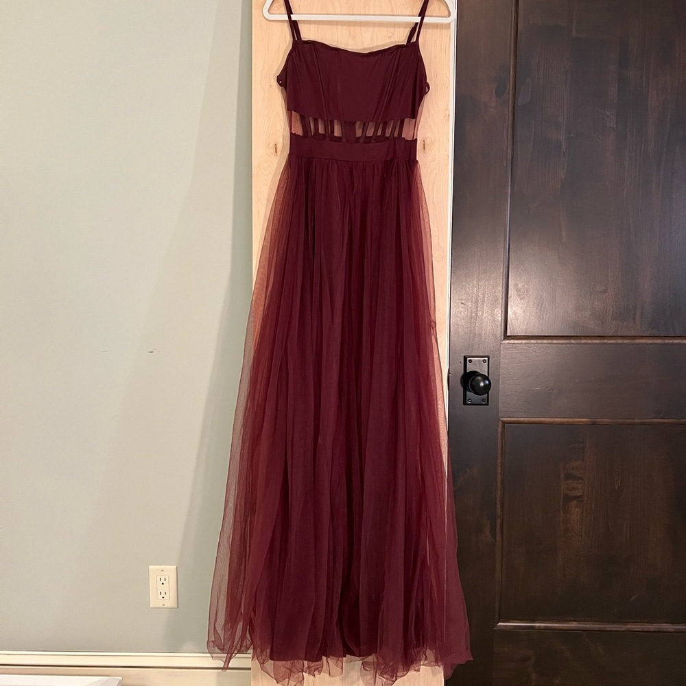 Mesh Corset Tulle Prom Dress